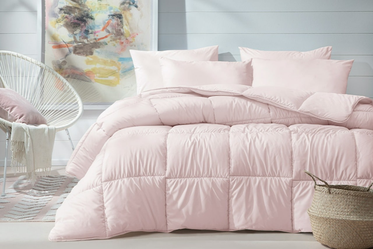 Macaron Szett Rózsaszín ágyon