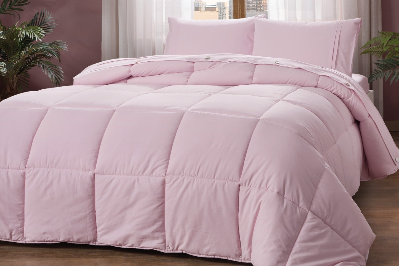 Basic Alvásszett ágyon rózsaszín